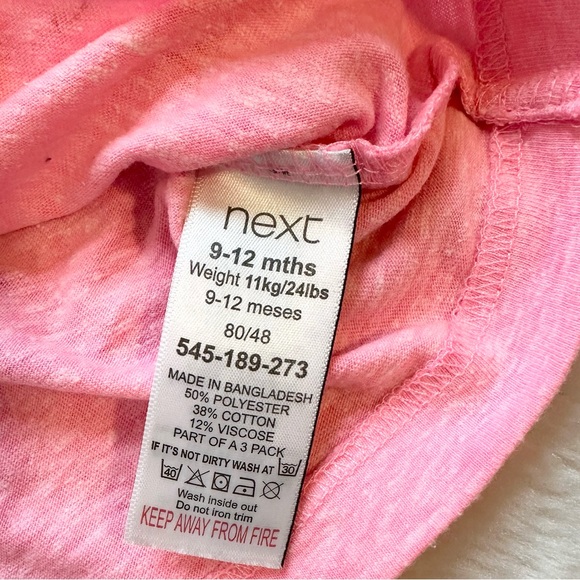 Next Pink T Shirt for Girls - Picture 5 of 8